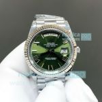 8+ Factory Swiss Replica Rolex Day-Date Gain Weight Green Roman Dial President Watch 